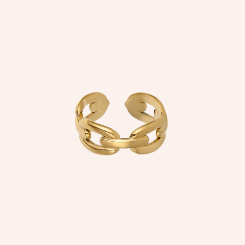 De chain cuff ring