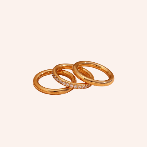 De tri glow ring set