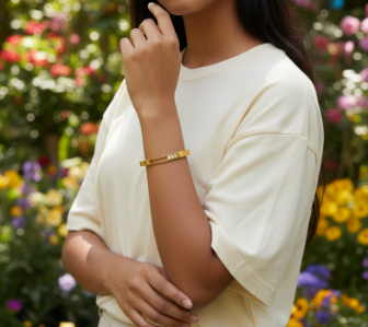 De playful sparkle bangle armband