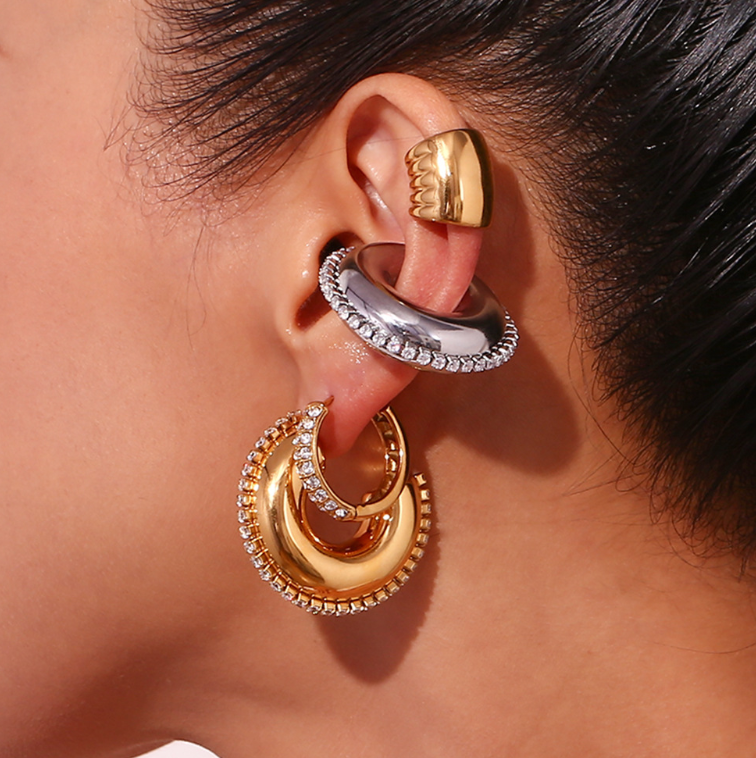 De glitz statement oorbellen