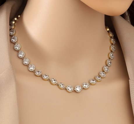 De diamond dots chain ketting