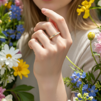 De thin glamour strass ring