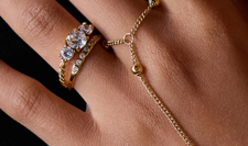 De cute thin strass ring