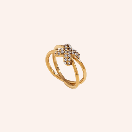De X strass ring