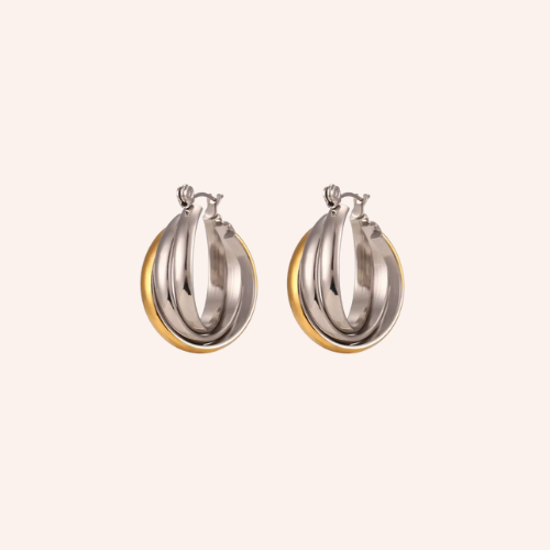 De twist drop earrings