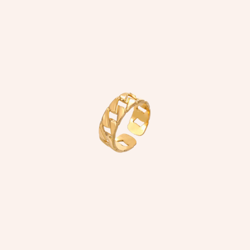 De flat chain manchet ring