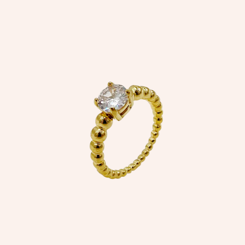 De sparkle bead ring