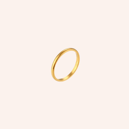 De thin simple bold ring