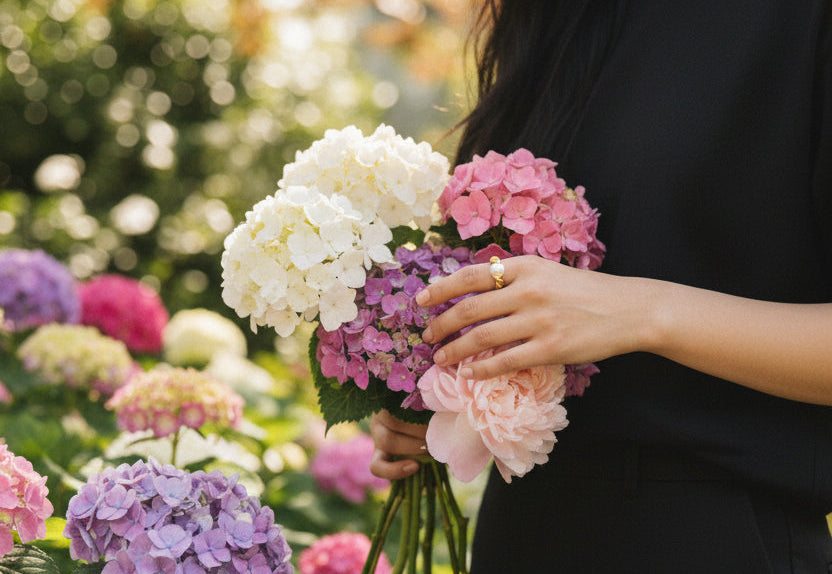 De twisted pearl ring