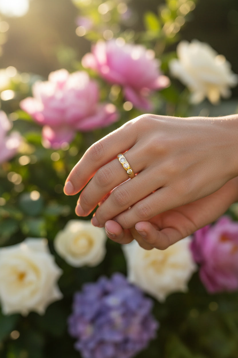 De strass accent ring